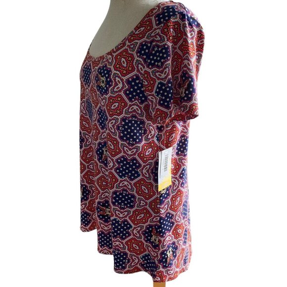 LuLaRoe Minnie Mouse Classic T Orange Blue Size L Women’s Top NWT - Picture 12 of 12